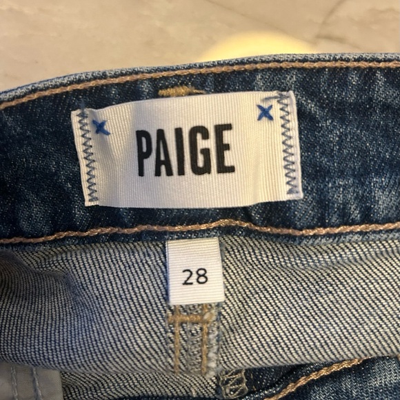 PAIGE Dark Blue Flare Jeans - Picture 7 of 7